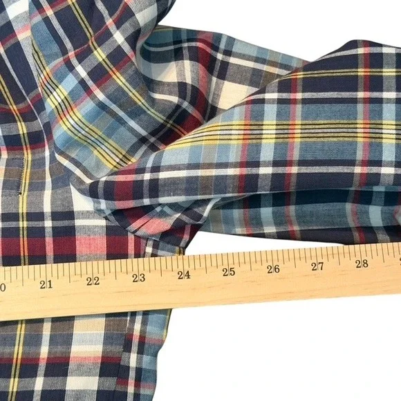 Haspel Mens Plaid Sport Coat Blazer Unstructured  100% Cotton Two Button Jacket - Picture 11 of 13